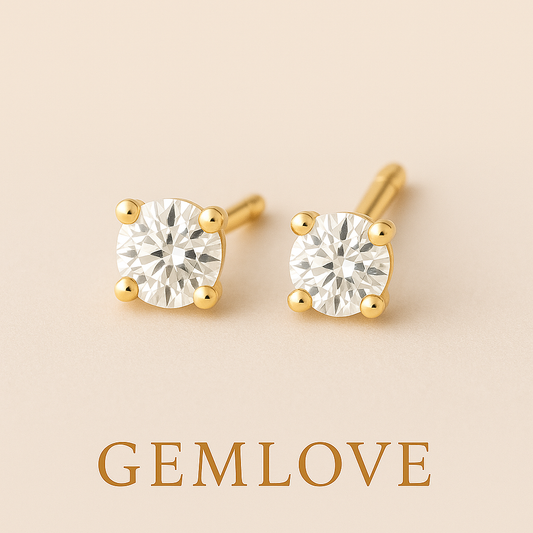 Lab Grown Diamond Stud Earrings – 1 CTW in 14K Gold