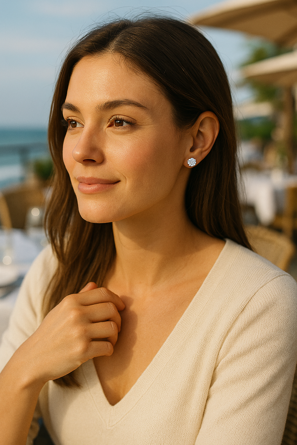 Timeless 2 Carat Lab Grown Diamond Earrings in 14K Gold
