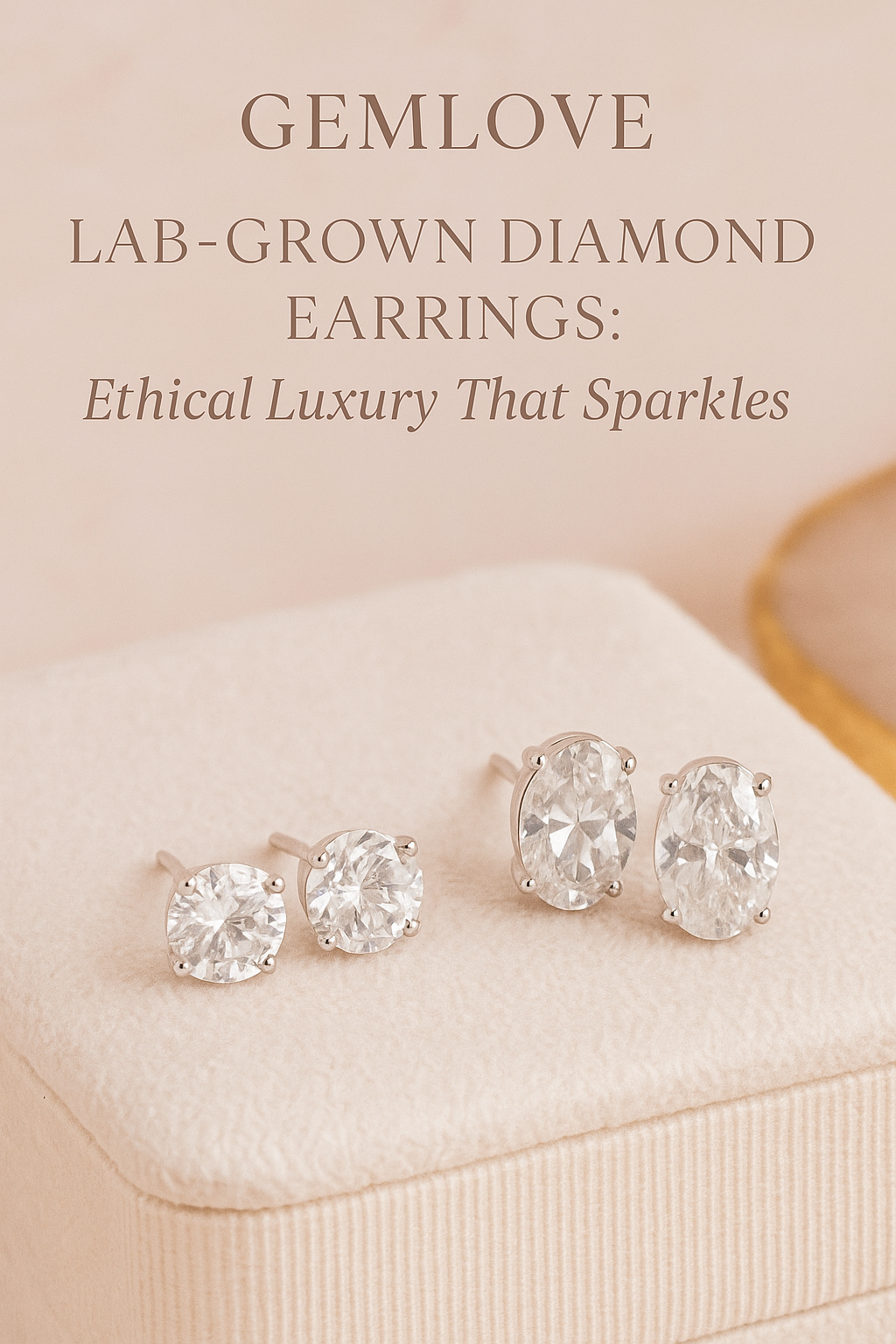 1.5 Carat Lab-Grown Diamond Stud Earrings in 14K White Gold – 4 Prong Basket Setting
